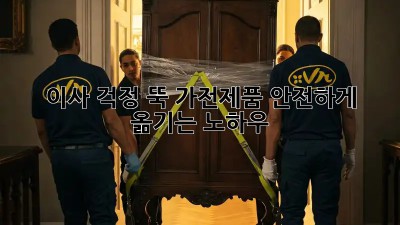 이사, 걱정 뚝! 가전제품 안전하게 옮기는 노하우